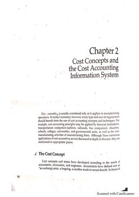 Chapter 2 Cost Concepts and the Cost Accounting Information System thumbnail