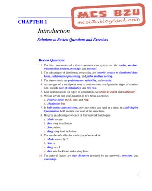Data Communication Exercises & Solutions thumbnail