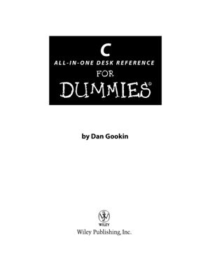 C ALL-IN-ONE DESK REFERENCE FOR DUMmIES thumbnail