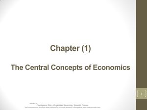 The Central Concepts of Economics thumbnail