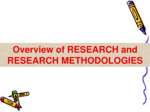 Overview of Research Methodologies thumbnail