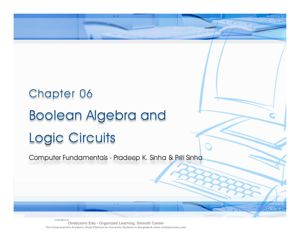Boolean Algebra And Logic Circuits ch-6 thumbnail
