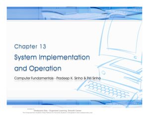 System Implementation And Operation ch-13 thumbnail