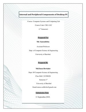 External and internal Part of Computers thumbnail