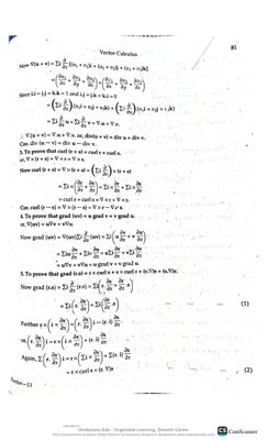 Vector Calculus Lecture: 1 thumbnail