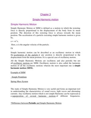 Chap-3: Simple Harmonic motion [Part-1] thumbnail