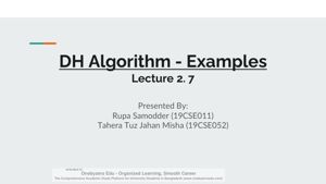 DH Algorithm - Examples thumbnail