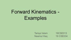 Forward Kinematics - Examples thumbnail