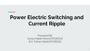 Power Electric Switching and Current Ripple thumbnail