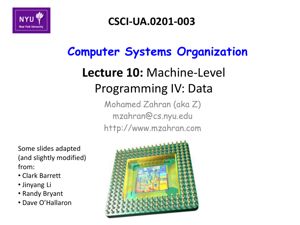 Machine-Level Programming IV: Data thumbnail