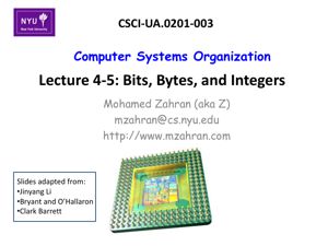 Bits, Bytes, and Integers thumbnail