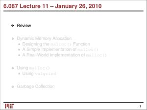 Dynamic Memory Allocation, Using malloc(), Garbage Collection thumbnail