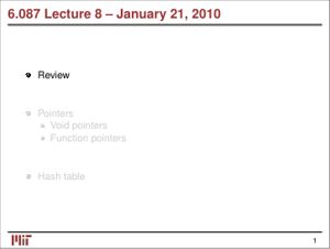 Pointers, Hash Table thumbnail