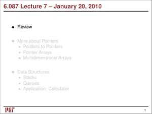 More About Pointers, Data Structures thumbnail