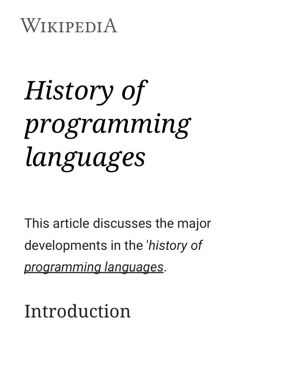 History of Programming Languages thumbnail