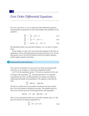 First Order Differential Equations thumbnail