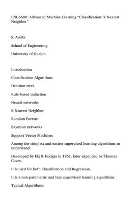 K-th Nearest Neighbour (KNN) thumbnail