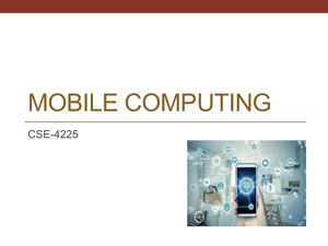 Intro to Mobile Computing thumbnail