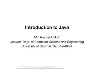 Slide 2- Introduction to Java thumbnail