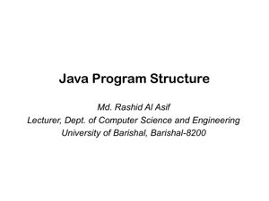 Slide 3 - Java Program Structure thumbnail