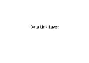 Data Link Layer - 1 thumbnail