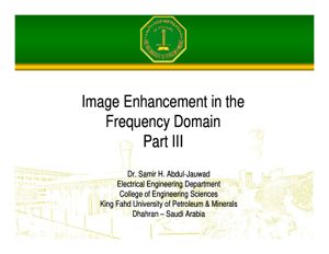 Image Enhancement in the Frequency Domain Part III thumbnail