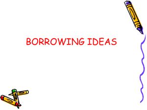 BORROWING IDEAS thumbnail