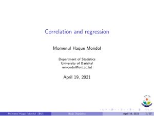 Slide-3 Correlation and regression thumbnail