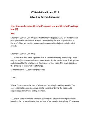 4th Batch Final Exam Question Solution thumbnail