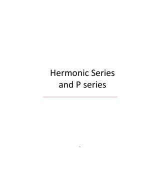 Harmonic and P Series thumbnail
