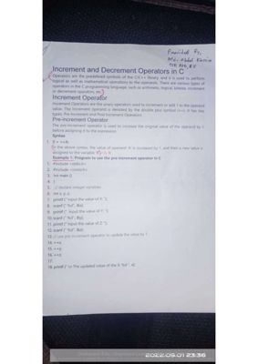 Increment and decrement operator thumbnail