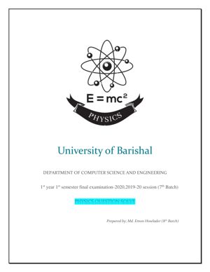 CSE 7th Batch physics qus solve thumbnail