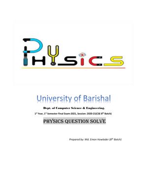 Physics 8th Batch Qus solve thumbnail