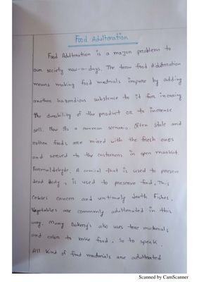 Paragraph on Food Adultration thumbnail