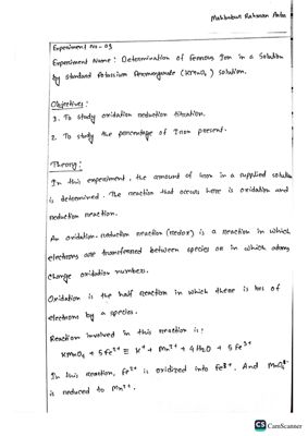Chemistry Lab Report thumbnail