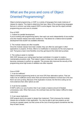 Pros and Cons of OOP thumbnail